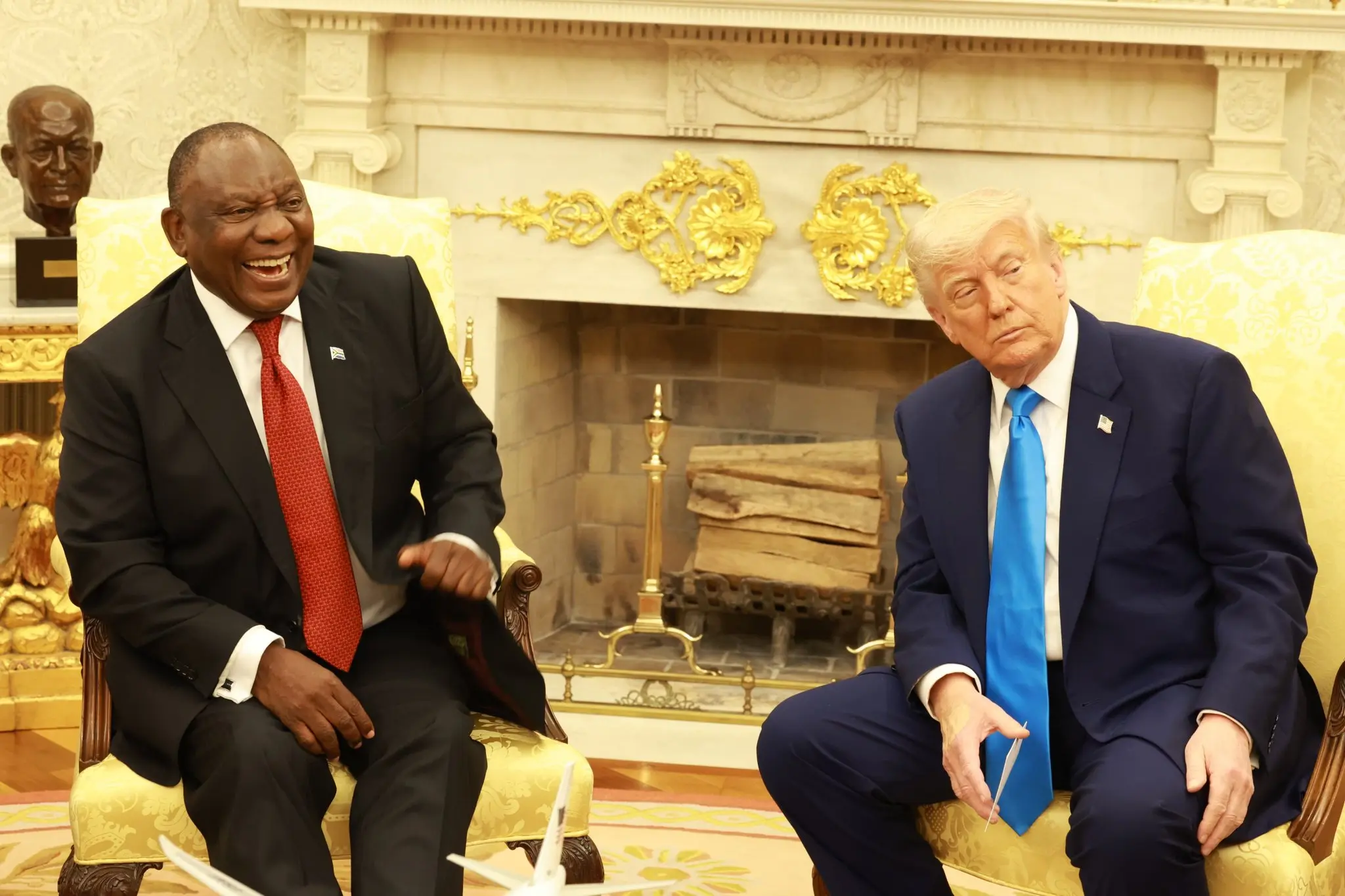 President Trump with his Guest Cyril Ramaphosa, South Africa President at the White House. Image: courtesy (SA Govt).