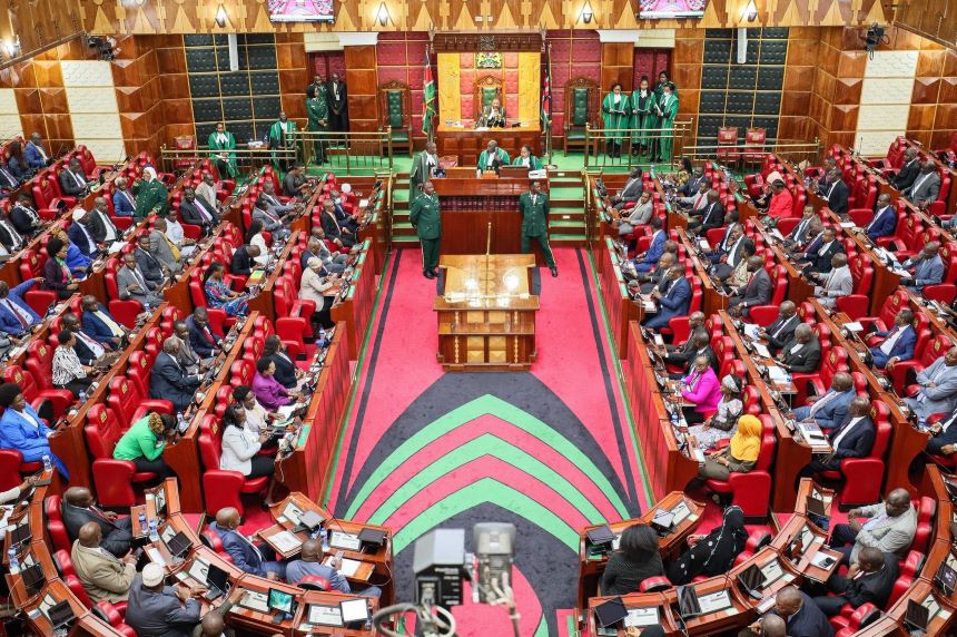 Kenya's Parliament in session. Image: courtesy (NA).